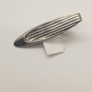 Vintage Silver Tie Bar Clip With alligator clip.